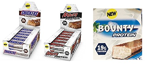 Snickers Mars Bounty Protein 18 bars each
