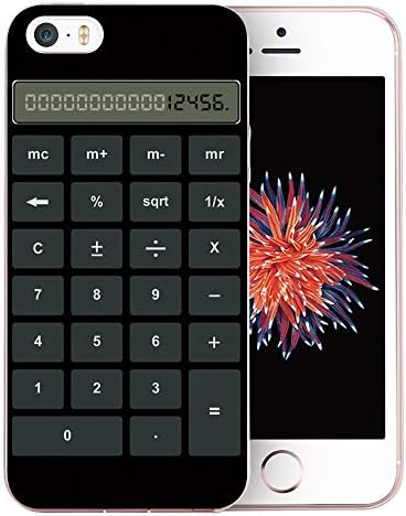 iPhone SE Case, iPhone 5S Case, iPhone 5 Case, Doramifer Childhood Series Protective Case Soft TPU Bumper [Shock-Absorption][Good Grip][Anti-Slip] for iPhone SE/5S/5 (Calculator)