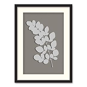 Black Paper Framed for Living Room Bedroom Abstract...