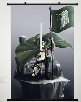 Wall Scroll Poster Fabric Painting For Anime Attack on Titan Eren Jaeger 075 S