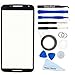 MMOBIEL Front Glass Repair Kit Compatible with Motorola Nexus 6-5.96 inch 2014 - Lens Screen Replacement Repair Kit - Incl. Toolkit - Black