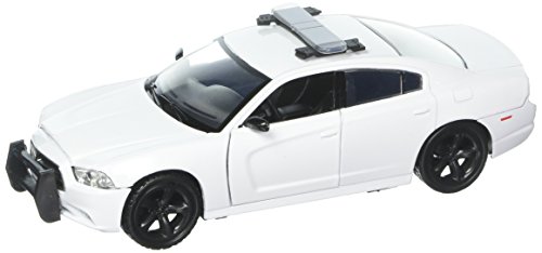 Motor Max 1:24 W/B - 2011 Dodge Charger Pursuit (White)