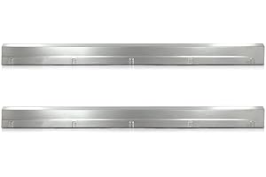 LQI Slip-on Rocker Panels Pair Silver Compatible with Chevy Silverado GMC Sierra Extended Cab 4 Door 2014-2018 Rocker Panels Guard Cover