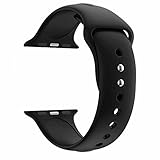 YC YANCH Greatou for Apple Watch Band 38mm 42mm, Soft Silicone Sport Strap Replacement Bracelet Wristband for Apple Watch Series 3, Series 2, Series 1, Nike+, Sport,Edition,S/M M/L Size