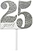 Lillian Rose 25th Anniversary Decor Number Cake Topper, White