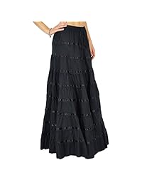 phagun Wear falda larga maxi falda playa Wear algodón verano desgaste ropa