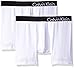 Calvin Klein Men's 2-Pack Bold Cotton Boxer Brief, White, Small