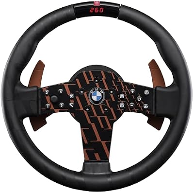 Sim Racing Volante CSL BMW – Empuñadura de Goma, Pantalla LED, RevStripe, Palancas Metálicas – PC, PS5, PS4