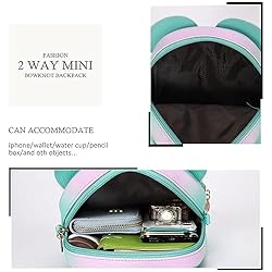 KL928 Girls Mini Backpack Bowknot Polka Dot Cute