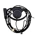 Lsgoodcare D Shaped Earpiece, 1 Pin Earhook Earphone Headset PTT and Mic Compatible for Motorola Talkabout Portable 2 Way Radio TLKR T3 T4 T60 T80 MR350R Walkie Talkie FR50, Pack of 2 (d Shape)