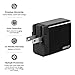 USB Type C Charger, GMYLE 20W USB Dual Ports USB C & A Power Adapter AC Wall Charger for Samsung Galaxy S8, Nexus 6P/5X, Nokia N1, OnePlus 2, Lumia 950 & 950 XL, Google Pixel and More(Black)