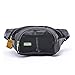 OrrinSports 3-Zipper Nylon Water Resistant Outdoor Sports Fanny Pack for Hiking,Walking,Camping,Fishing Black