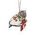 Enesco Jim Shore Heartwood Creek Kitten on Pillow Stone Resin, 3.25” Hanging Ornament, Multicolor