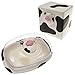 Joie Moo Moo Cow Covered Butter Dish & Cheese Slices Container Plastic Holders Bundle