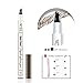 Eyebrow Tattoo Pen,Microblading Eyebrow Pencil with a Micro-Fork Tip Applicator Creates Natural Looking Brows Effortlessly and Stays on All Day(Chestnut)