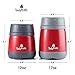 Insulated Thermos Food Jar - by Tasty Trails | 17 Ounce Stainless Steel Thermal Lunch Container | Hot or Cold Food Vacuum Flask | BPA-Free, Folded Spoon, Carrying Handle, Bonus Gift Recipe eBook