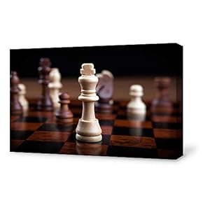 Canvas Wall Art for Living Room, Bedroom Chess Canvas Prints for Home Decoration Ready to Hang - 12x18 inches
