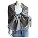 SCARF_TRADINGINC® Large Soft 100% Twill Pashmina Scarf Shawl Wrap (Grey)