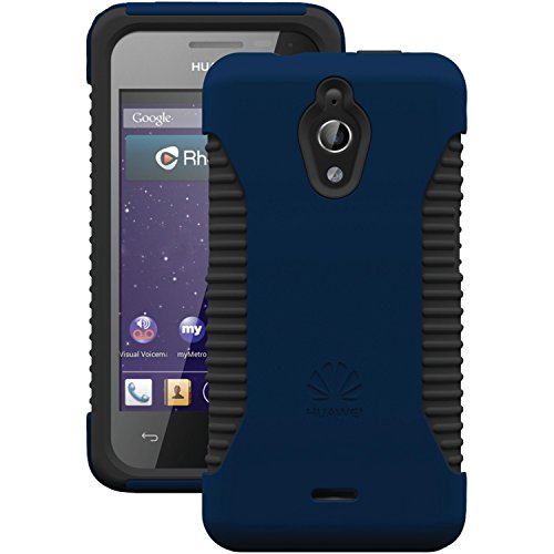 TRIDENT Huawei Valiant/Ascend Plus Nestled Series Case - Retail Packaging - Blue/Gray