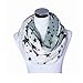 Lucky Leaf Lightweight Silky Cozy Fashion Gauze Loop Infinity Scarf for Women