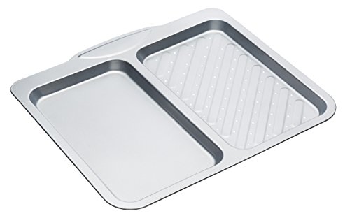 Click Here to See More Images 40 x 35.5 x 2cm Non-stick Twin Section Baking Tray