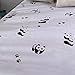 Fitted Sheet Bedsheet Without Pillowcases Used for Bedding Single Double Bed KSN Twin Full Print Fruit Animal Whale Panda for Kids Adults Teens Bedding 1PC (China Panda, Light Grey, Full 70