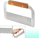 Easyflower Novel and Unique Stainless Steel Potato Chippers Crinkle Cutter Vegetable Cutter