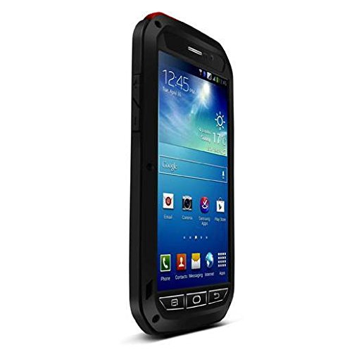 ELECDAY LOVEMEI 2014 Newest Aluminum Extreme Shockproof Weather Dust/Dirt Proof Resistant Case With Gorilla Glass Military Heavy Duty Case Shell For Samsung Galaxy Mega 5.8 /9152 (Black)