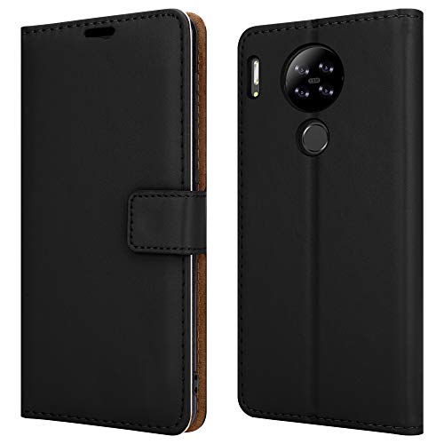 PIXFAB For Blackview A80 Leather Phone Case, Magnetic Closure Full Protection Book Folio Design, Wallet Case Cover [Card Slots] and [Kickstand] For Blackview A80 (6.21") - Black