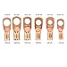 UL Listed Copper Wire Lugs,40pcs Battery Cable Terminal Closed Ends Eyelets Tubular Ring Connectors Assortment Kit-6 Sizes