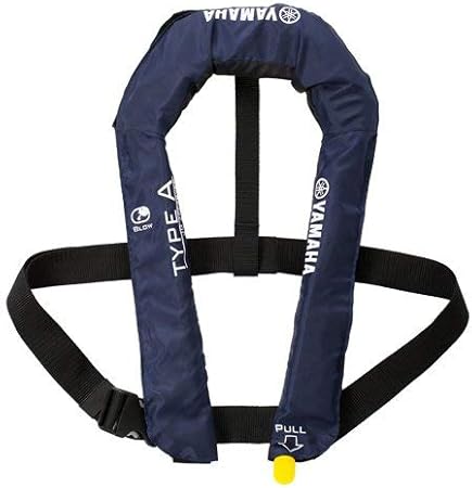Amazon ヤマハ Yamaha 手動膨張式 ライフジャケット ベストタイプ ネイビー Vmv 2300 国土交通省型式承認品 桜マーク 法定安全備品 Qr1 Tqk Ymv 301 車 バイク 車 バイク