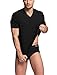 CYZ Mens Cotton Stretch V-Neck Undershirts Fitted T-Shirt 2-PK