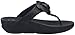 FitFlop Women's Glitterosa Flip Flop, All Black, 7 M US