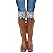 FEITONG 1 Pair Women Fashion Stretch Boot Leg Cuffs Adult Socks (Dark Gray)