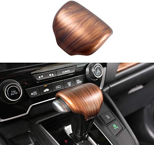 for Honda CRV CR-V 2017 2018 2019 2020 2021 Gear Shift Knob Cover Peach Wood Grain Interior Decoration (Gear Shift Knob Cover): Home Improvement