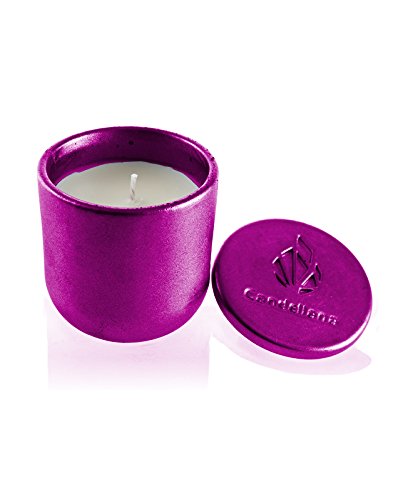 Candellana Candles Candlefort Candles Concrete Modern I-Pink Metallic, Scent: for Her