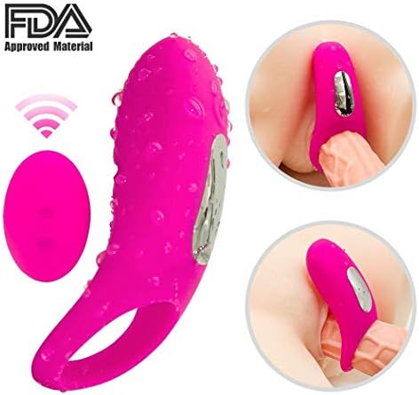 Wearable Remote Control Rechargeable 100% Waterproof 9 Modes Continuous Happiness Masseging Rings