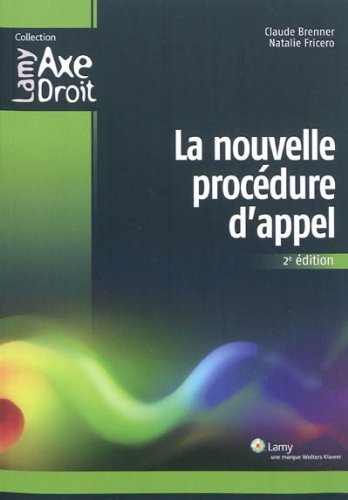 La  nouvelle procédure d'appel