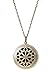 The Oil Collection Antique Bronze Large Pendant Diffuser Necklace Aromatherapy