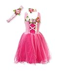 My Princess Academy Girls Elegant Costume Classic Velvet Dress Dark and Light Pink Large