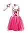 My Princess Academy Girls Elegant Costume Classic Velvet Dress Dark and Light Pink Large