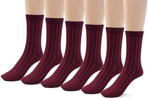 Silky Toes 3 or 6 Pairs Womens Bamboo Ribbed Dress Socks, Casual Basic Socks …