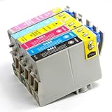 6 Pack -Remanufactured High Yield T048 ink Cartridges For Epson T048120 T048220 T048320 T048420 T048520 T048620 Compatible With Stylus Photo R200 R220 R300 R300M R320 R340 R500 R600 RX500 RX600 RX620