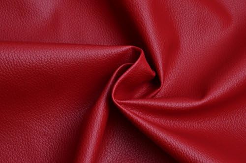 Dark Red Thin Lychee Skin Embossed Fake Leather Fabric for Home Decor Furniture Upholstery Application,dark Red Leather Upholstery Fabric,bags/wallets Leather Fabric,wide 54'' Sold By Half Yard (#102)