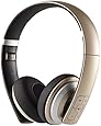 Sgin Wireless Bluetooth Stereo Headphones On Ear Foldable Headset,with Microphone,Lightweight,Comfortable,Powerful Bass(Gold)