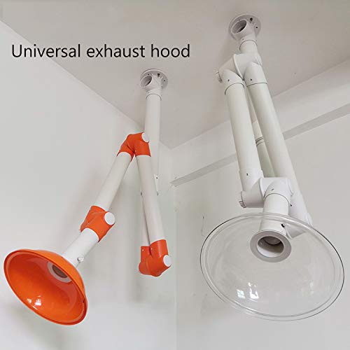 Lab Supply Snorkel, Laboratory Exhaust Vent, Extractor Fume Hood Pre-owned, Fume Extractor Arms (3.5'' 90φ, Transparent)