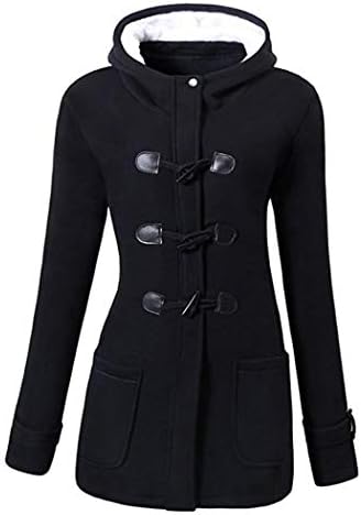 GuGio Womens Winter Fashion Outdoor Warm Wool Blended Classic Pea Coat Jacket