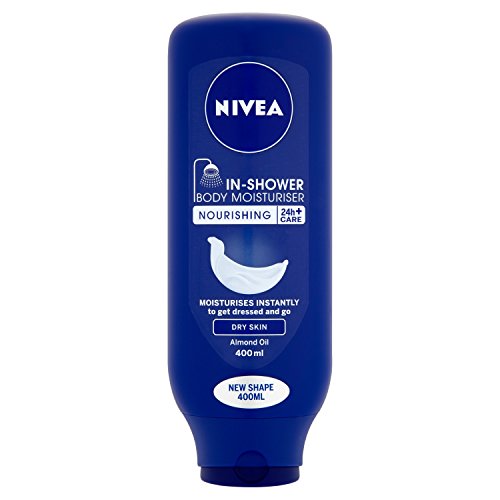 NIVEA InShower Body Moisturiser, Nourishing for Dry Skin, 400 ml, Pack
