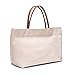 Ziqi 100% Canvas Bags Reusable Washable Tote Bag Perfect for Crafting Decorating Eco Friendly Large Foldable Heavy Duty Grocery Shopping (beige)