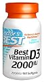 Doctor's Best Best Vitamin D3 2000 IU, Softgel Capsules, 180-Count